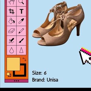 light pink heals with laces